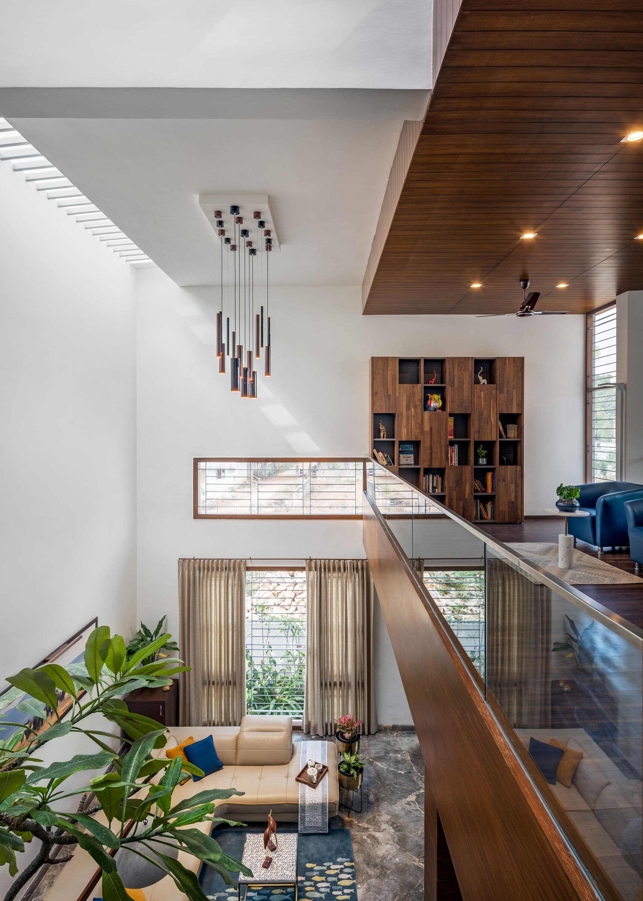 Double-Height Living & Mezzanine Study