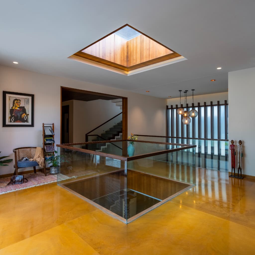 Upper Landing & Pyramidal Skylight Atrium