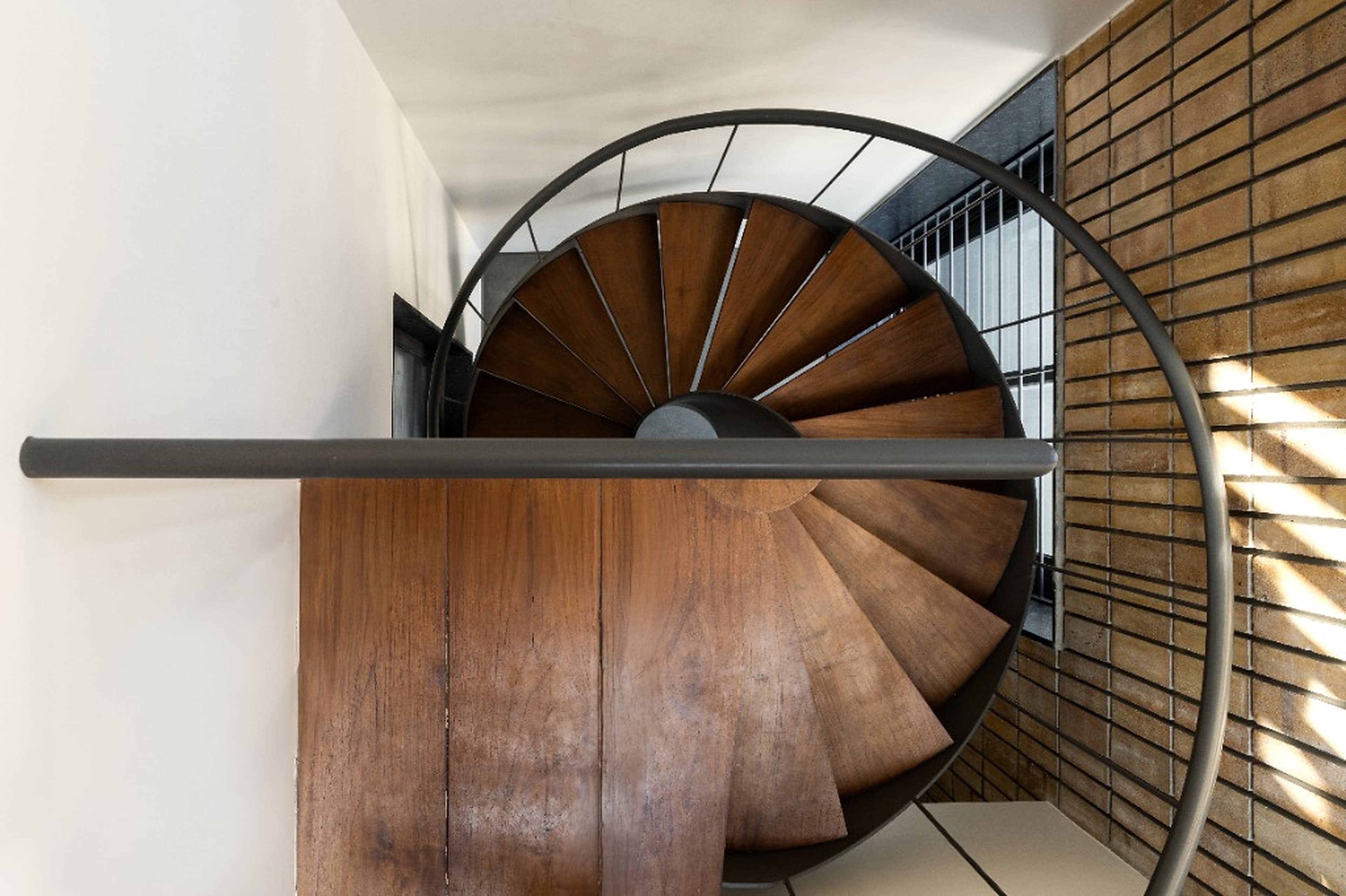 Internal Teak Spiral Staircase