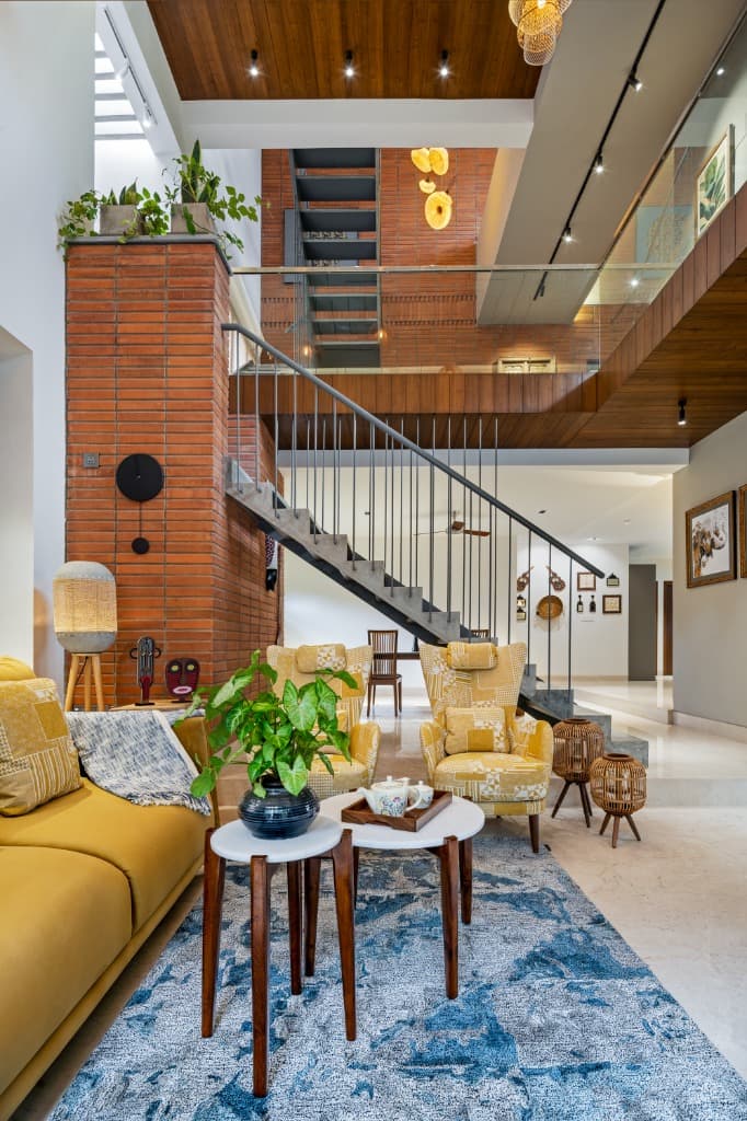 Double-Height Living Salon & Timber Mezzanine