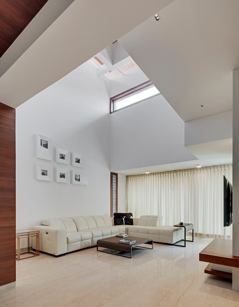 Double-Height Salon & Clerestory Lantern Skylight