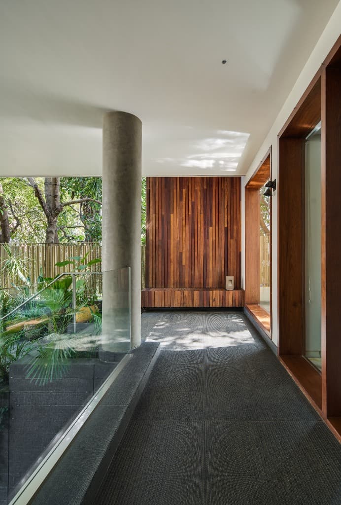 Veranda Transition & Concrete Column