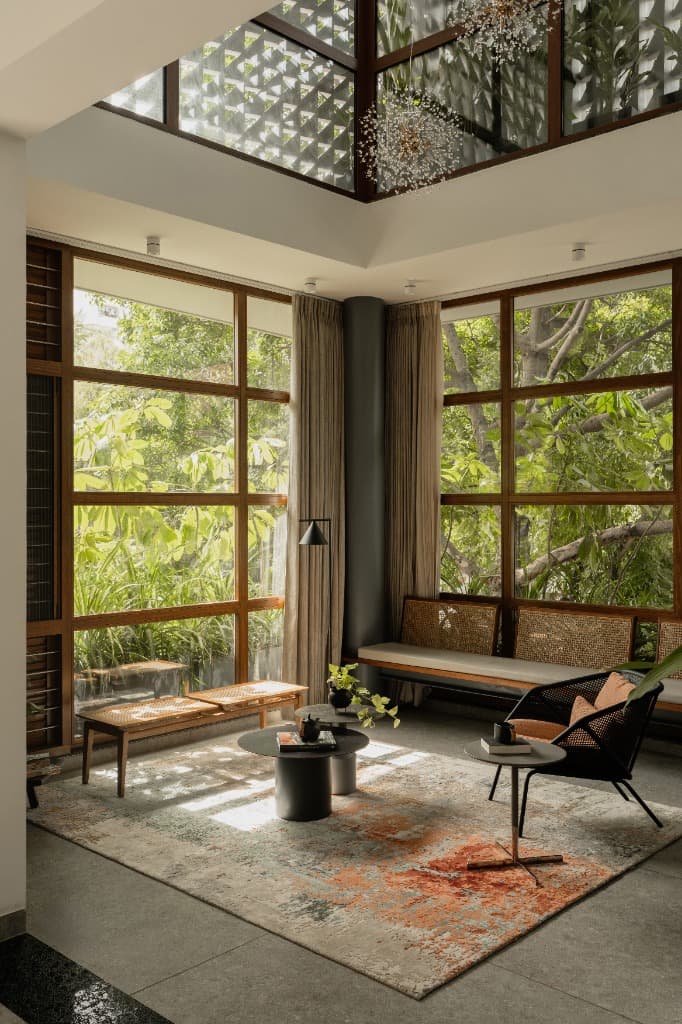 Corner Glass Living Salon & Centenary Canopy