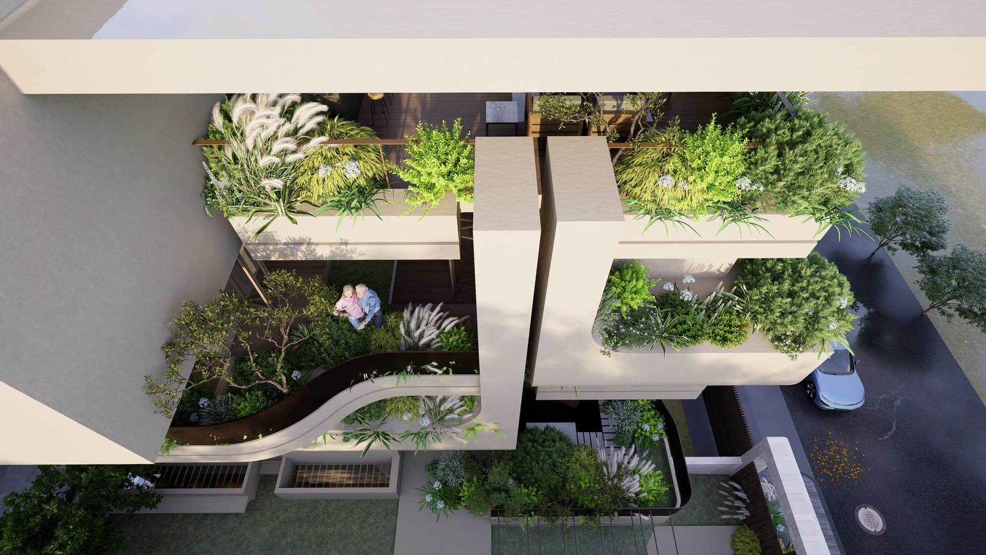 Streetscape architectural perspective
